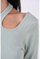 Women Blouse Pigalle Pglimo Cutout Jadeite